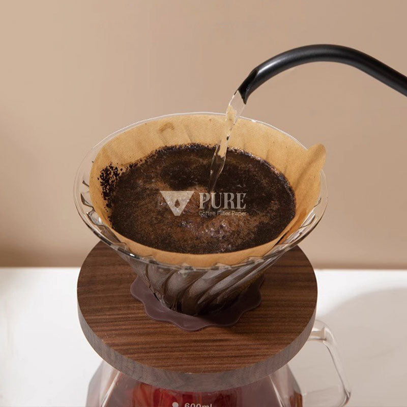 Papel de filtro de café tamanho 2 100 peças