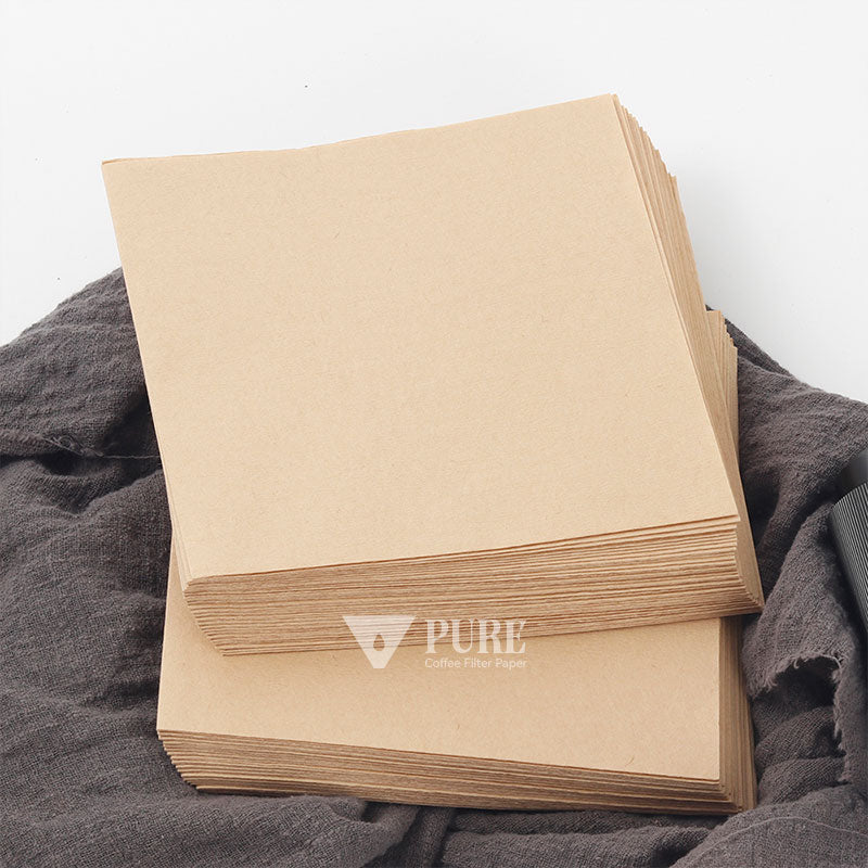 Papel de filtro de café quadrado (disponível em vários tamanhos)