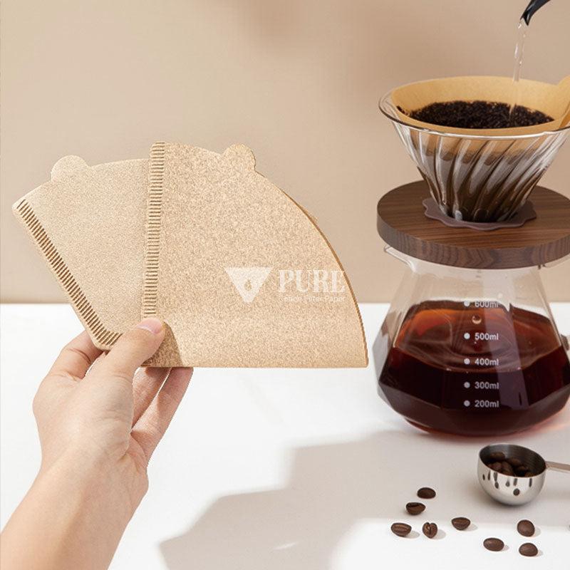 Papel de filtro de café tamanho 2 100 peças