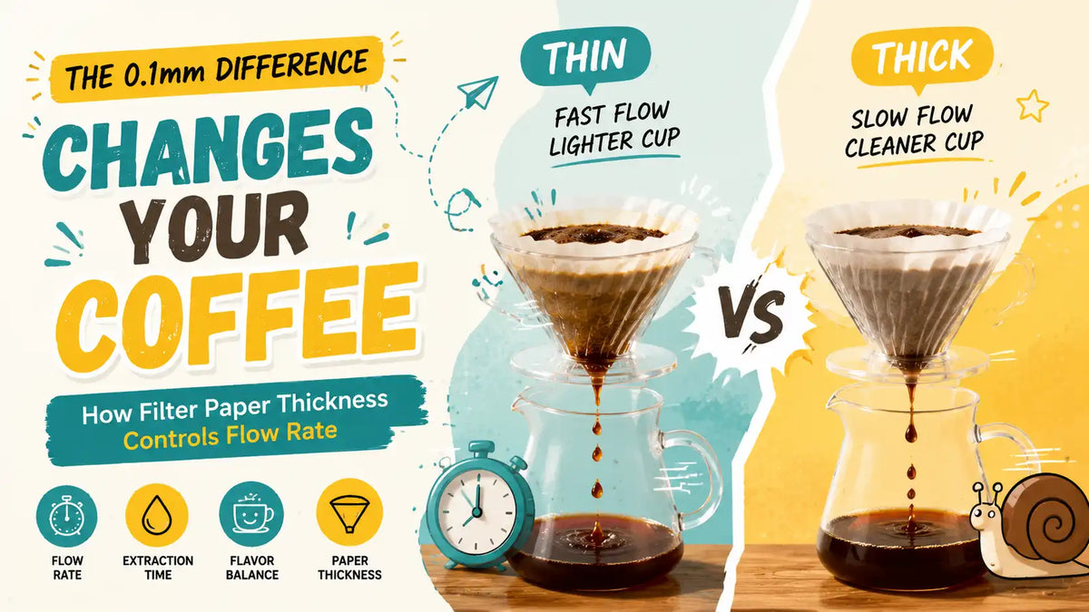 Thin vs thick coffee filter paper comparison