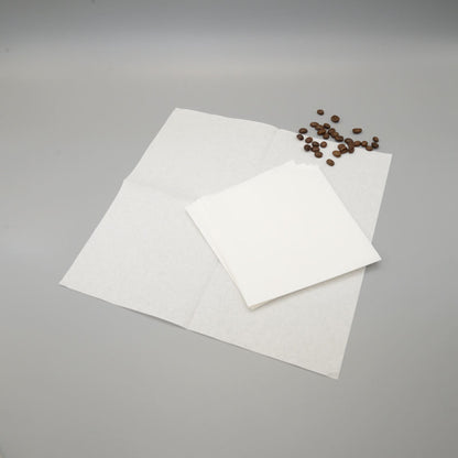 Papel de filtro de café quadrado (disponível em vários tamanhos)