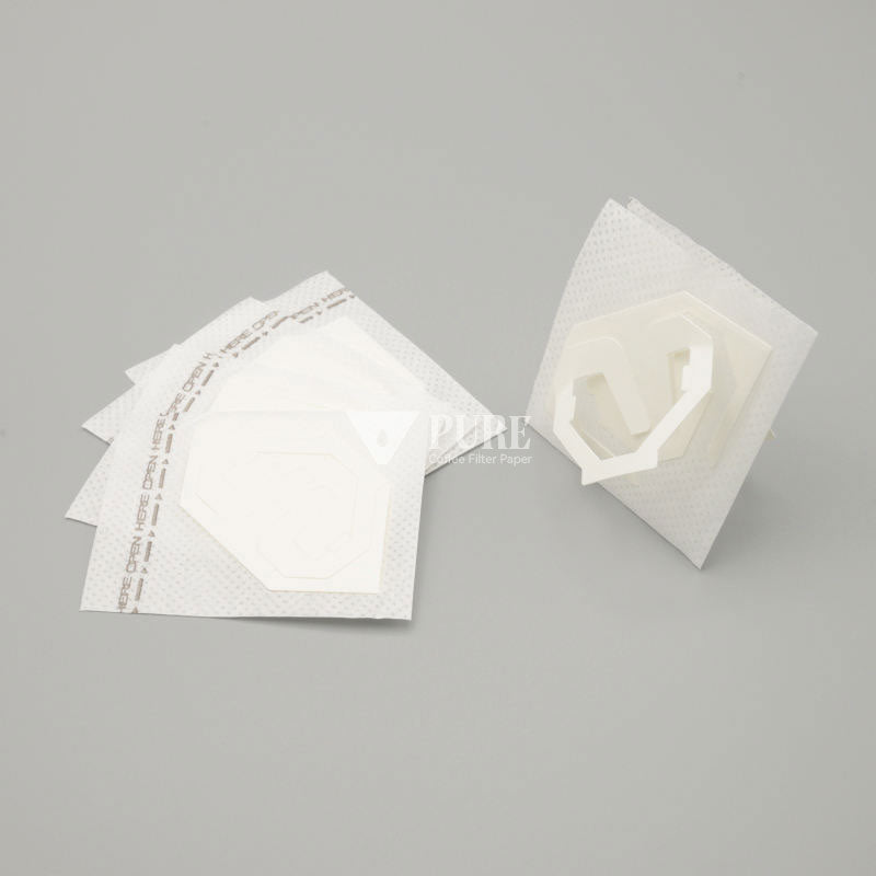 Saco de papel de filtro de café descartável 100 peças (quadrado)
