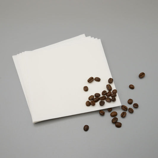 Papel de filtro de café quadrado (disponível em vários tamanhos)